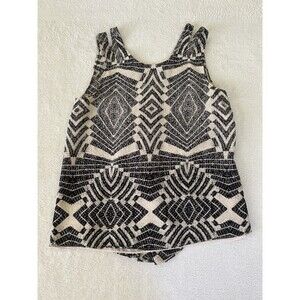 Anthropologie Fynn And Rose Paxi Silk Tank Top Blouse Split Strap Size Small